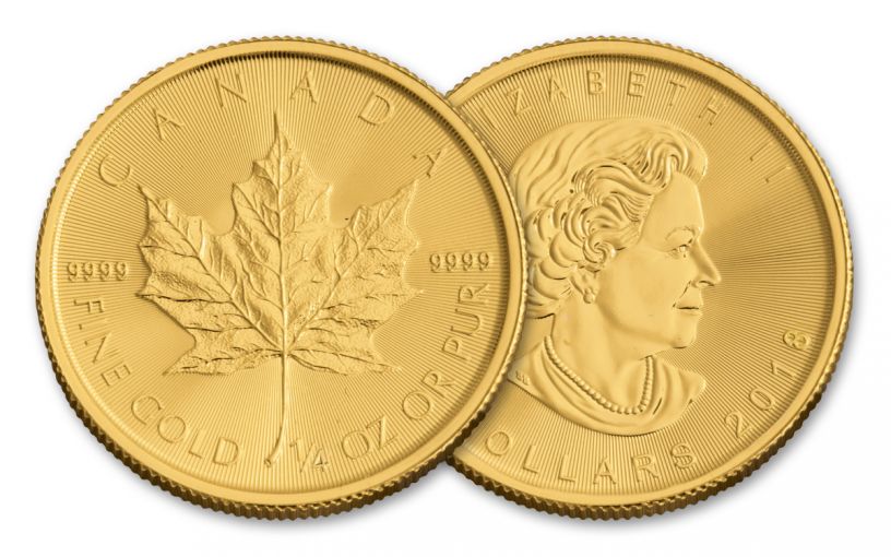 2018 Canada 1/4-oz Gold Maple Leaf Brilliant Uncirculated