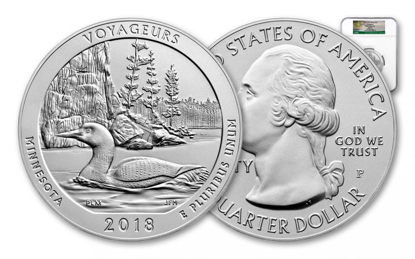 2018-P Voyageurs National Park 5-oz Silver America the Beautiful Specimen NGC SP69 ER