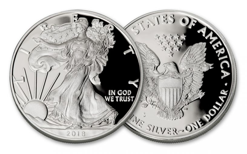 2018-S $1 1-oz Silver Eagle Gem Proof