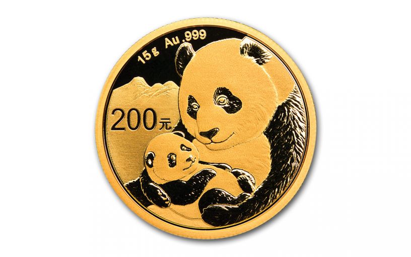 2019 China 15-Gram Gold Panda Brilliant Uncirculated | GovMint.com