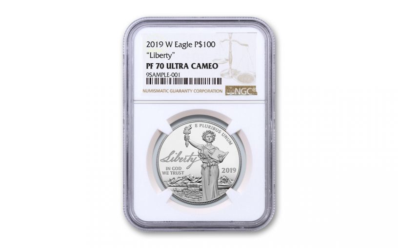 2019-W $100 1-oz Platinum American Eagle Liberty NGC PF70UC