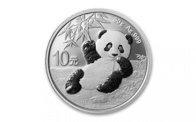 2020 China 30-Gram Silver Panda Brilliant Uncirculated