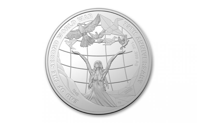 2020 Australia $5 1-oz Silver 75th Anniversary of WWII Proof
