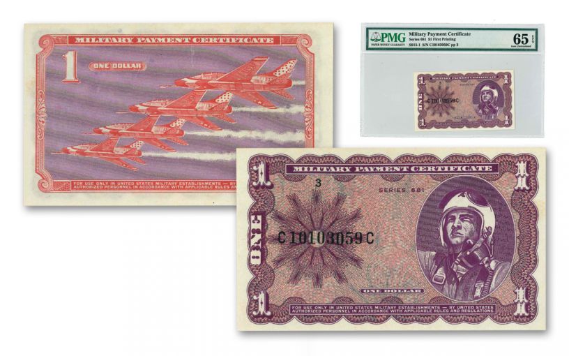 1969-1970 Vietnam Series 681 MPC $1 Note PMG 65 EPQ