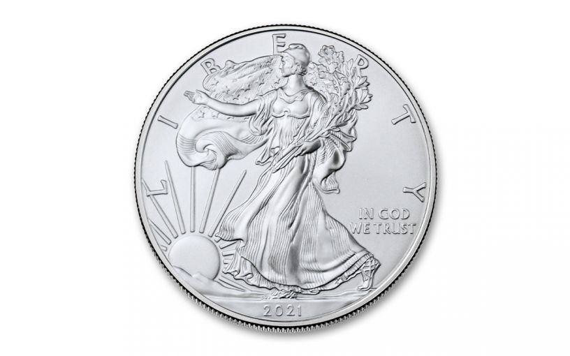 2021 $1 1-oz Silver Eagle T1 BU 