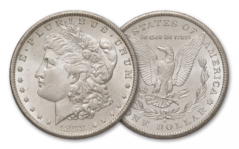 1898-O Morgan Silver Dollar From Mint Bag BU 10-Coin Pack