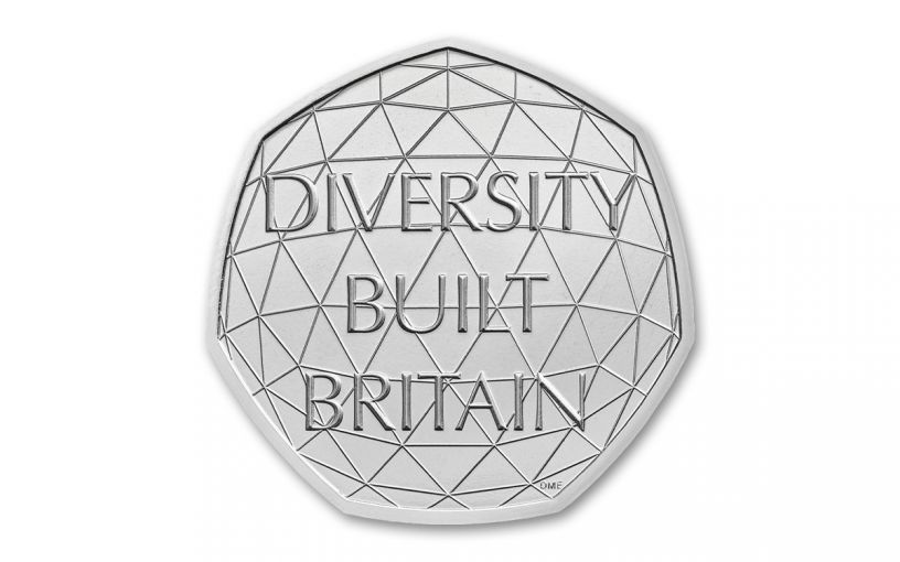 2020 Great Britain 50 Pence 8-gm CuNi British Diversity BU
