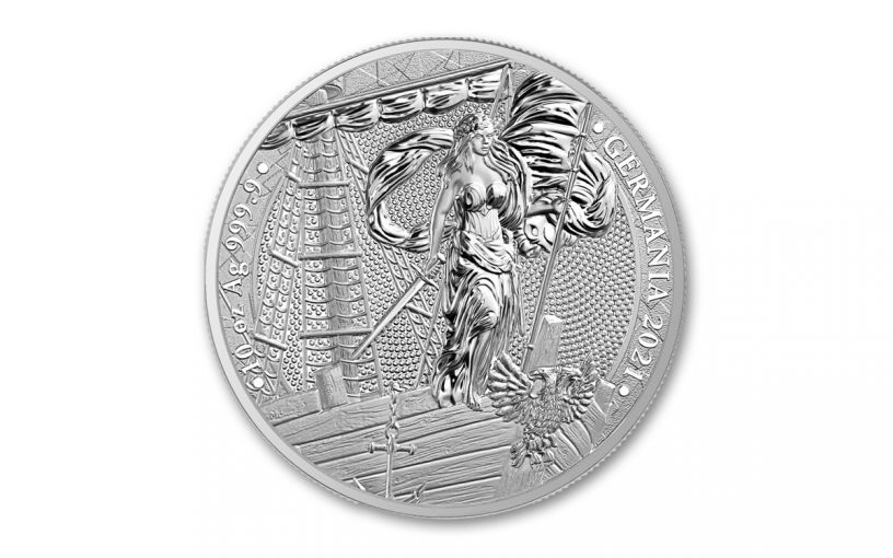 2021 Germania Mint 10-oz Silver Germania Medal Gem BU