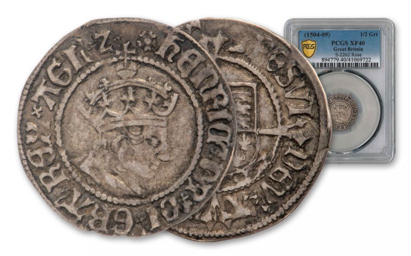 1509–1526 Great Britain Silver Groat of Henry VIIII PCGS XF40