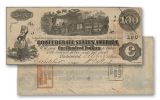 1862 100 Dollar CSA Train Note VF/F