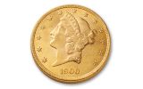 1866-1907 20 Dollar Gold Liberty BU