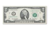 Uncut Sheet of 2 Dollar Bills - Sheet Of 16