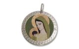 2015 Niue 5 Dollar Silver Madonna and Child Proof-Like Pendant