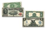 Large Size Paper Currency Collection 1/2/5/10/20 Dollars 10pc