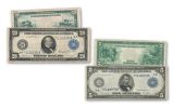 Large Size Paper Currency Collection 1/2/5/10/20 Dollars 10pc