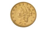1861-P 20 Dollar Gold Liberty NGC AU55 Rive d'Or 