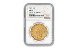 1861-P 20 Dollar Gold Liberty NGC AU55 Rive d'Or 