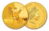2016 Niue $2.50 1/2-Gram Gold Disney Mickey the Brave Little Taylor Proof