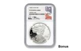 2016 1 Dollar 1-oz Silver Eagle NGC PF70UCAM Mercanti Jones Signed 7 Coin Set