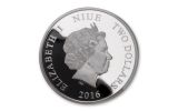 2016 Niue $2 1-oz Silver Frozen – Elsa Proof NGC PF70UC