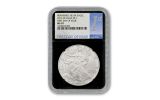 2016-W 1 Dollar 1-oz Silver Burnished Eagle NGC MS70 FDI - Black