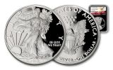 2017-W 1 Dollar 1-oz Silver Eagle Proof NGC PF69UCAM Eagle Label - Black