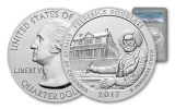 2017-P 25 Cent 5-oz Silver America the Beautiful Frederick Douglass PCGS SP70