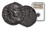 Ancient Roman Bronze 5pc Constantine I & Sons NGC CHXF