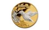 2017 Cook Islands 5 Dollar 25-gram Silver Shades of Nature Hummingbird Proof 