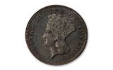 1865 $3 Copper Indian Princess Pattern Judd-441 PCGS PR62BN