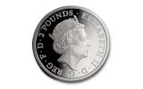 2017 Great Britain 2 Pound 1-oz Silver Britannia Proof