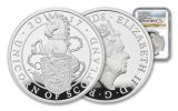 2017 Great Britain 1-oz Silver Queens Unicorn NGC PF69UCAM First Releases