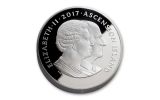 2017 ASC 70 Crowns 70-Ounce Silver 70th Wedding Anniversary Proof