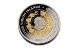 2017 British Virgin Islands 10 Dollar 1-oz Silver 70th Wedding Anniversary Proof