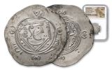 776-779 AD Tarbaristan Silver Hemidrachm Silk Road Hoard NGC Mint State