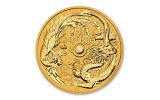 2018 Australia 100 Dollar 1-oz Gold Dragon & Phoenix BU