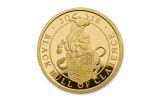 2018 Great Britain 1-oz Gold Queen's Beasts Black Bull Proof