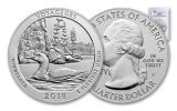 2018-P Voyageurs National Park 5-oz Silver America the Beautiful Specimen PCGS SP69 FS Flag Label