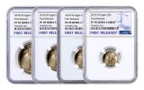 2018-W 5-50 Dollar Gold Eagle NGC PF70UCAM First Releases 4pc Set