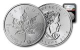 2018 Canada 1-oz Silver Incuse Maple Leaf NGC MS70 First Releases - Black