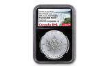 2018 Canada 1-oz Silver Incuse Maple Leaf Reverse Proof NGC PF69DCAM First Releases - Black