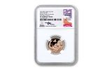 2018-W 5 Dollar Breast Cancer Awareness NGC PF70UCAM First Day Of Issue Mercanti Jones Signed