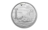 2018 Great Britain 10 Pence 6.5 Gram Silver Great British Hunt L - Loch Ness Monster Proof
