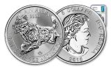 2018 Canada 5 Dollar 1-oz Silver Predator Series Wolf NGC MS70 First Day of Issue