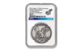 Apollo 11 Robbins Medal 1-oz Silvered Clad NGC MS70 First Day of Production - 50th Anniversary Commemorative