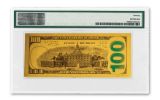 $100 1-Gram 24-Karat Gold Benjamin Franklin Replica Currency Note PMG 70