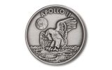 Apollo 11 Robbins Medal 1-oz Silvered Clad NGC Gem Unc First Day of Production - 50th Anniversary Commemorative