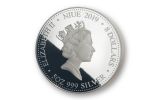 2019 Niue $8 5-oz Silver Lunar Pig Proof w/Gold Plating