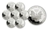 1986–1992-S $1 1-oz Silver American Eagle 7-Piece Proof Set
