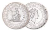 2018 St. Helena £1 1-oz Silver U.S. Trade Dollar BU